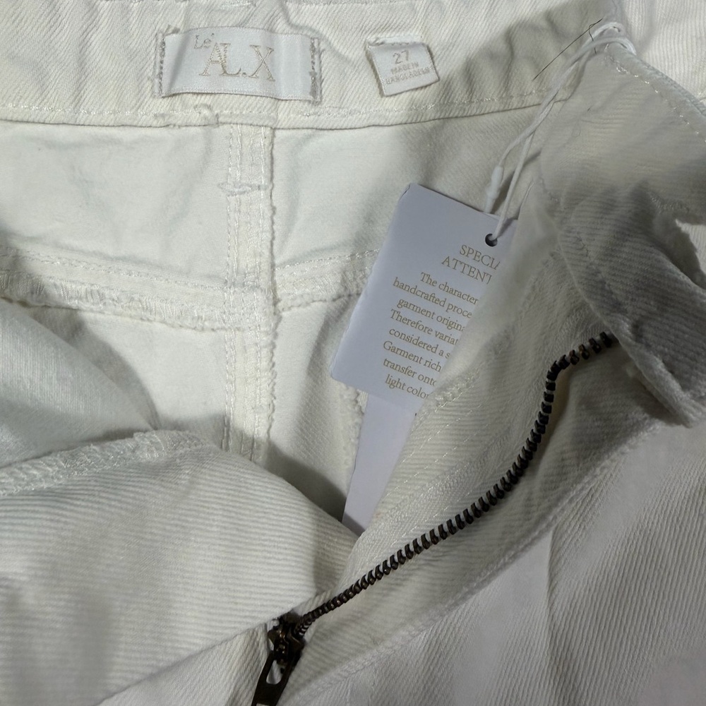 High Rise Cream Jeans - Picture 4 of 9